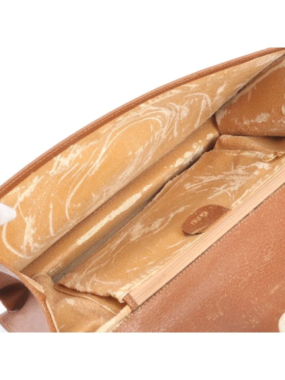 Gucci O-Rudo 004 14 Leather 2-Way Shoulder Bag Crossbody Messenger Brown